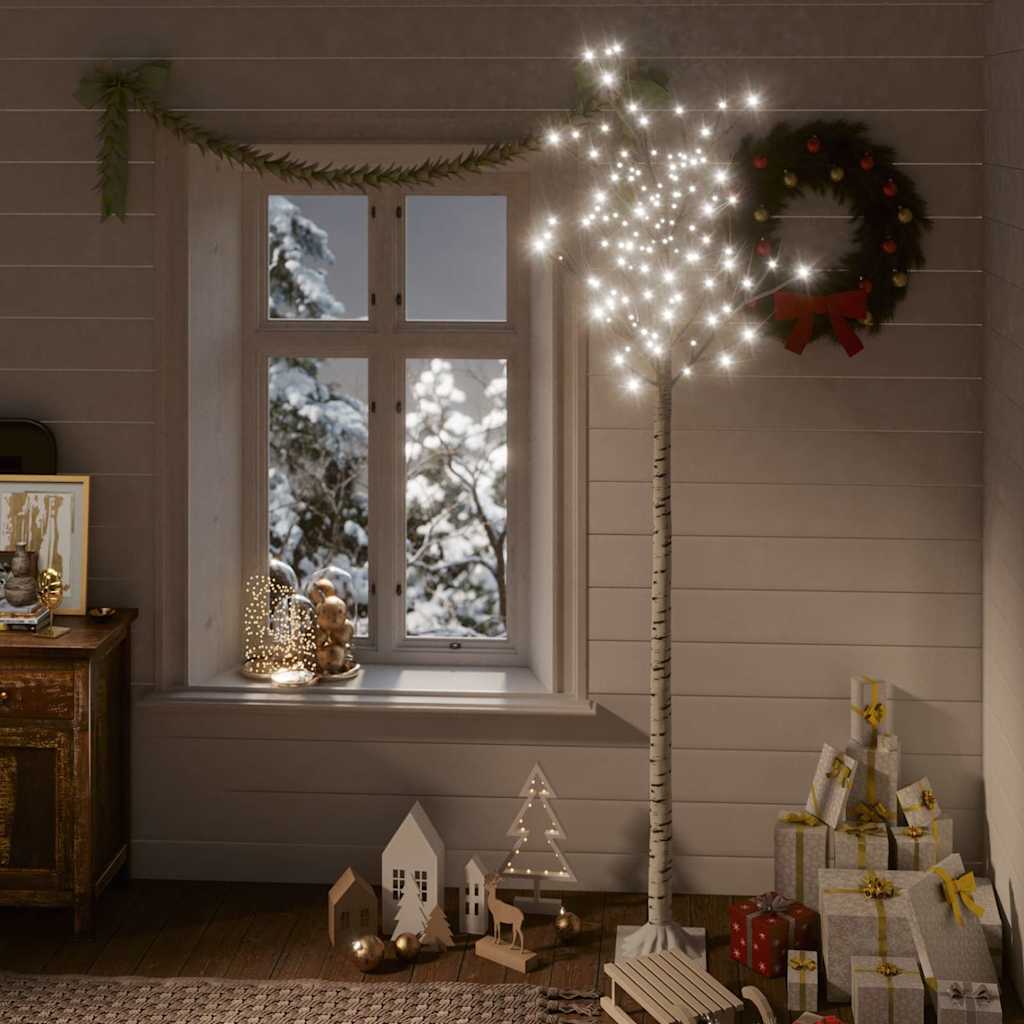 vidaXL Christmas Tree | White | Plastic | 2.2 metres tall | Christmas Tree 1