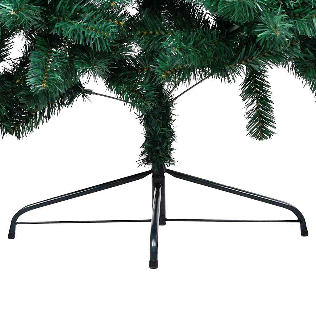 vidaXL Artificial Half Pre-lit Christmas Tree with Ball Set Green 150 cm 6