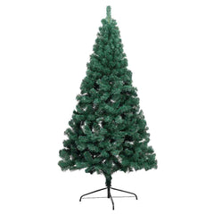 vidaXL Artificial Half Pre-lit Christmas Tree with Ball Set Green 240 cm 4