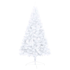 vidaXL Artificial Half Pre-lit Christmas Tree with Ball Set White 240 cm 5