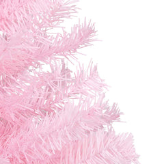 vidaXL Artificial Pre-lit Christmas Tree with Ball Set Pink 150 cm PVC 5
