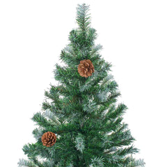 vidaXL Artificial Pre-lit Christmas Tree with Ball Set Pinecones 180 cm 3
