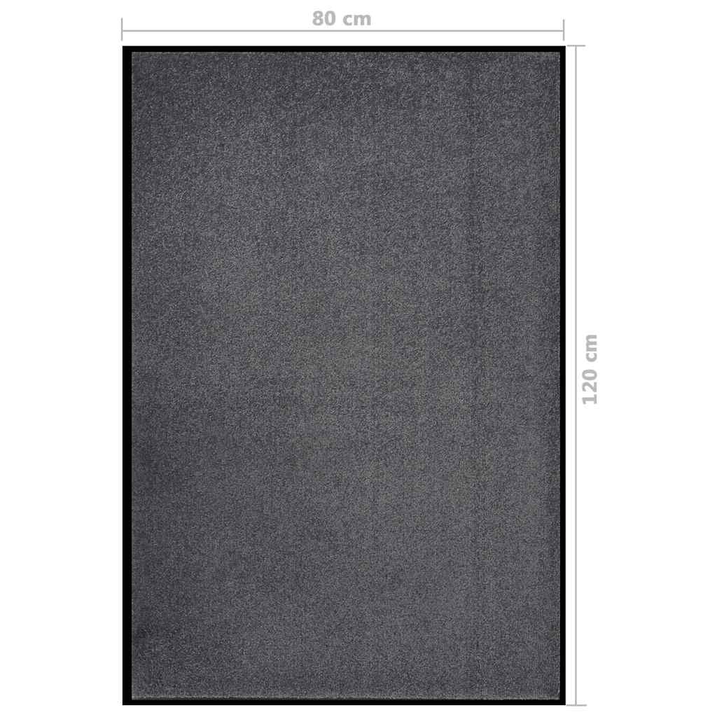 vidaXL Doormat | Anthracite | 100% Polypropylene | 80 x 120 cm | Non-slip 6