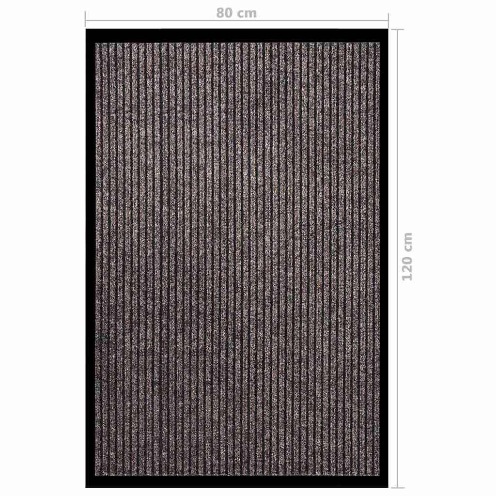 vidaXL Doormat | Striped beige | Polypropylene, Vinyl | 80 x 120 cm | Non-slip 6