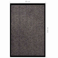 vidaXL Doormat | Striped beige | Polypropylene, Vinyl | 80 x 120 cm | Non-slip 6