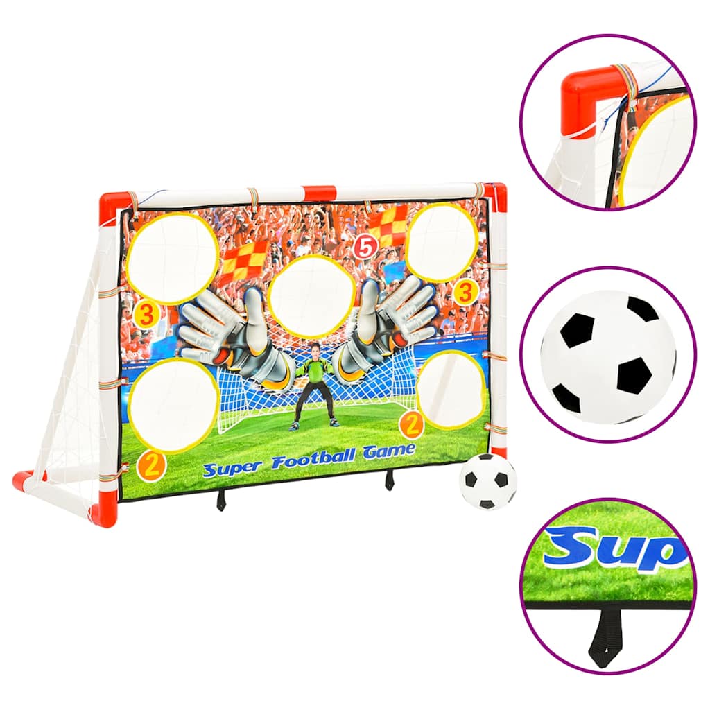 vidaXL Children Football Goal Set with Goal Wall 120x51x77.5 cm 1