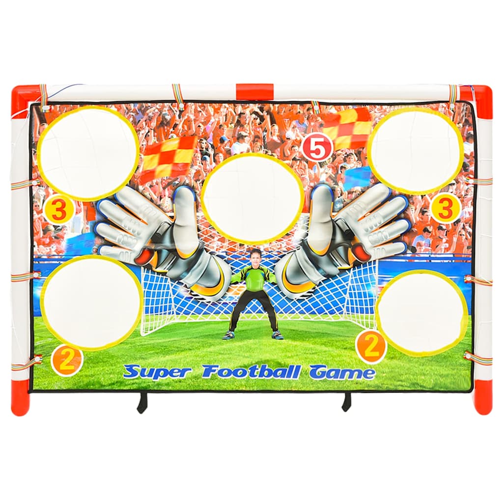 vidaXL Children Football Goal Set with Goal Wall 120x51x77.5 cm 4