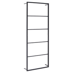 vidaXL Towel Rack | Black | Steel | Standard | Towel Rack | Rectangular 2