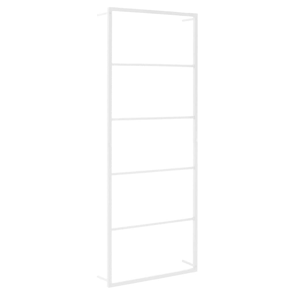 vidaXL Towel Rack | White | Steel | 115 cm high, 45 cm wide | Towel Rack 2
