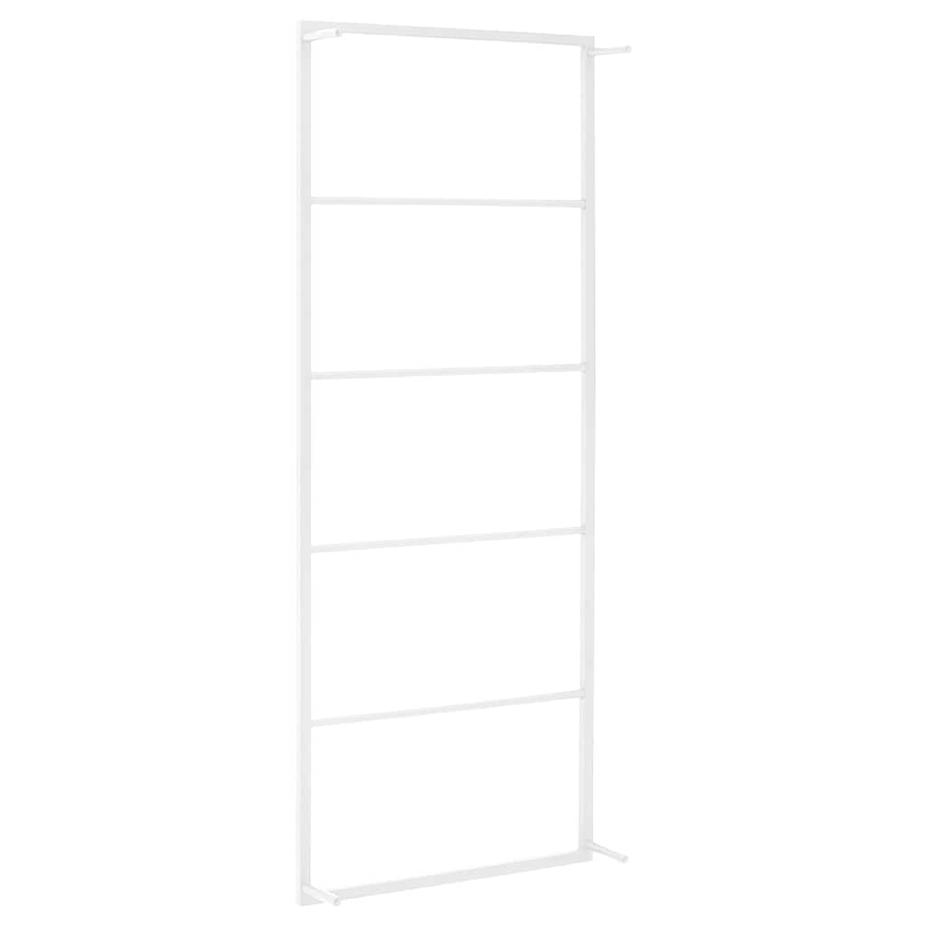 vidaXL Towel Rack | White | Steel | 115 cm high, 45 cm wide | Towel Rack 4