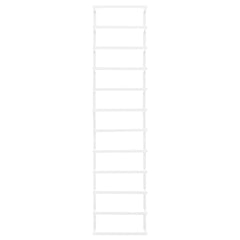 vidaXL Towel Rack | White | Steel | 24 cm x 12 cm x 96 cm | Towel Rack 4