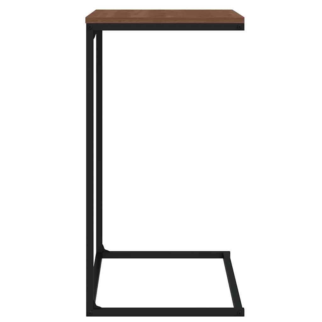vidaXL Side Table | Black | Engineered wood, iron | 55x35x66 cm | Durable 5