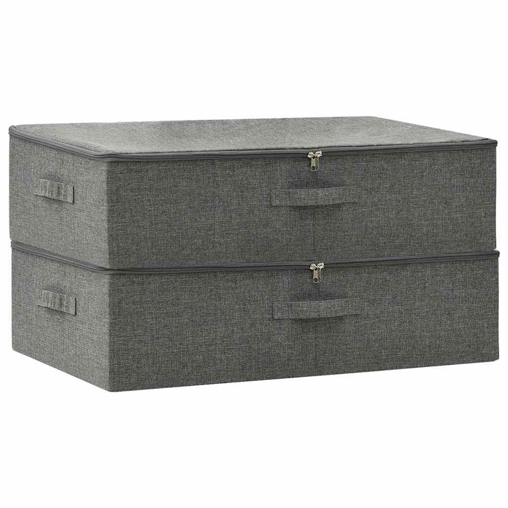 vidaXL Storage Box | Set of 2 | Anthracite 2
