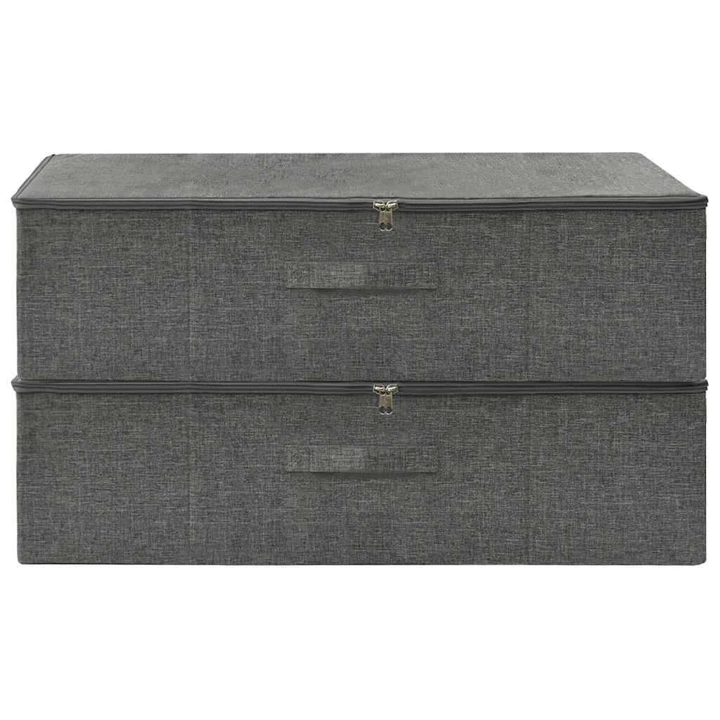 vidaXL Storage Box | Set of 2 | Anthracite 3