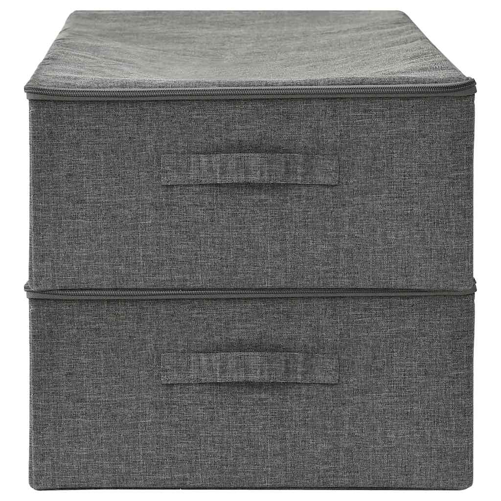 vidaXL Storage Box | Set of 2 | Anthracite 5