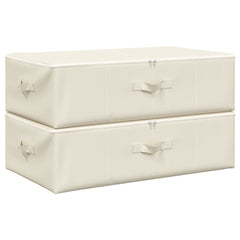 vidaXL Storage Box | Set of 2 | Cream 2