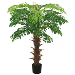 vidaXL Artificial Cycas Palm | Green | Plastic, Wood | 130-140 cm 2