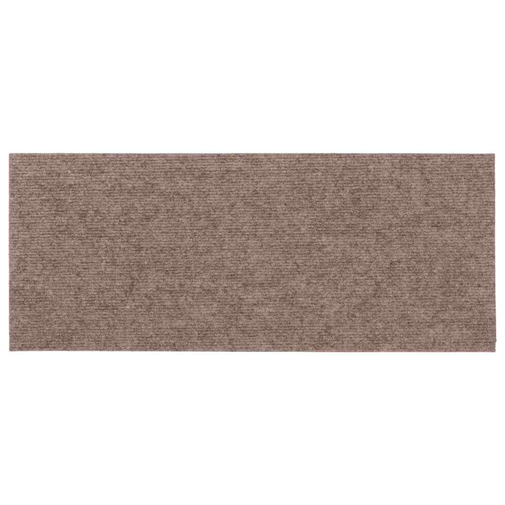 vidaXL Stair Mat | Set of 15 | Light Brown 5