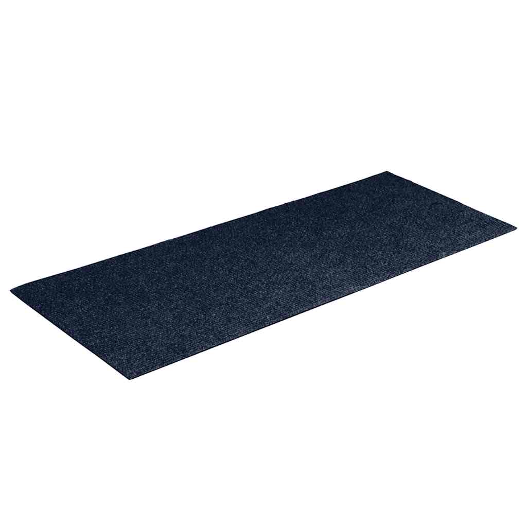 vidaXL Stair Mat | Set of 15 | Blue | Needle-punched fabric (100% polypropylene) 3