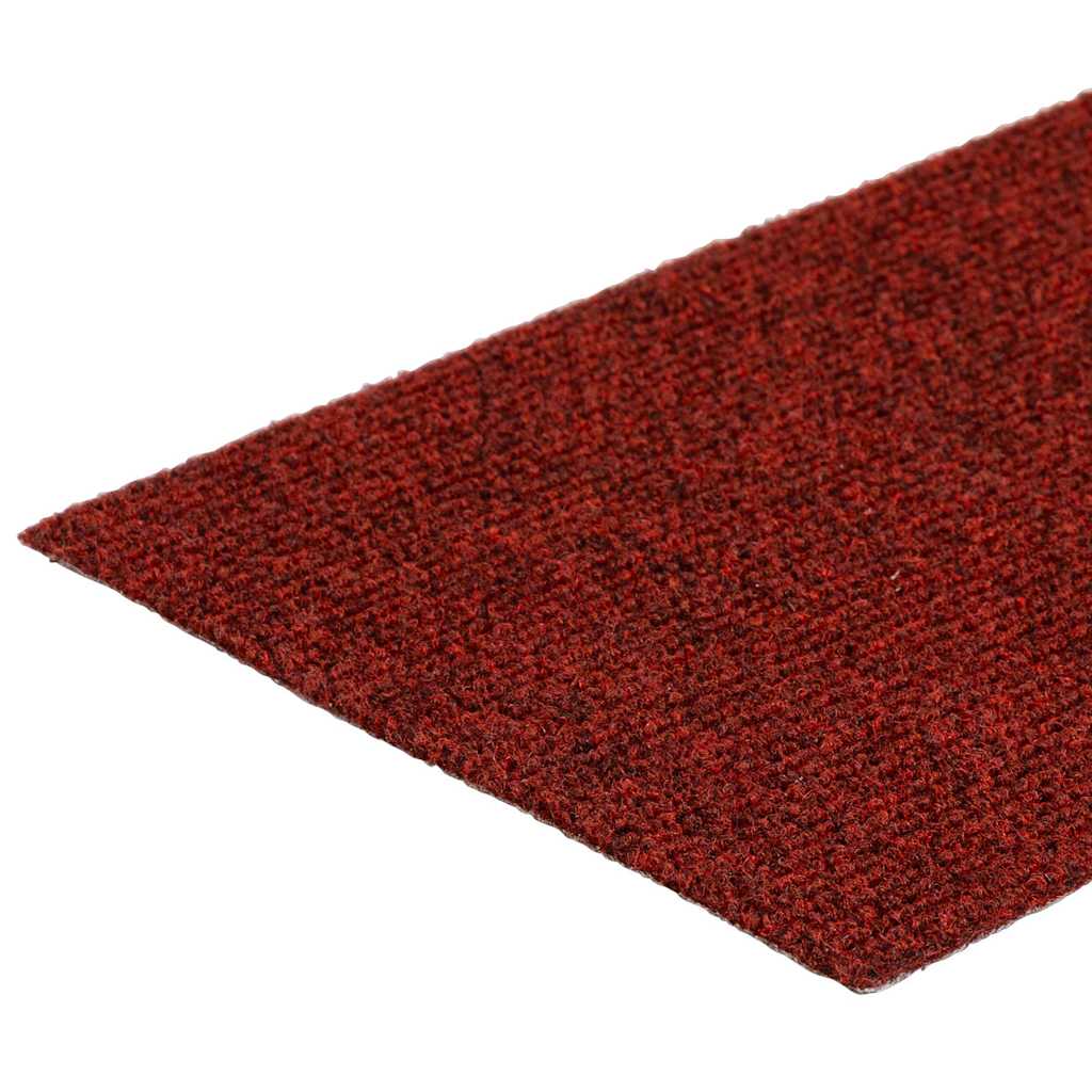 vidaXL Stair Mat | Set of 15 | Bordeaux red 6