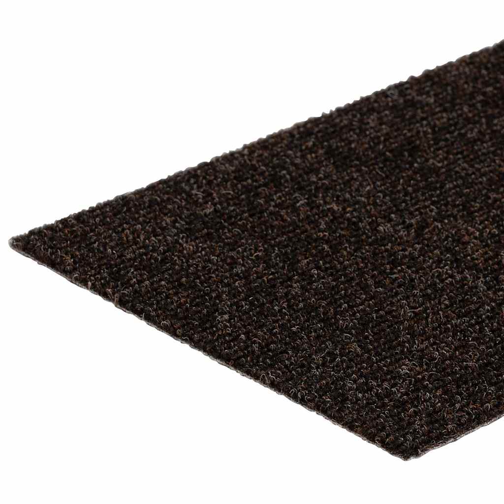 vidaXL Stair Mat | Set of 15 | Dark brown 6