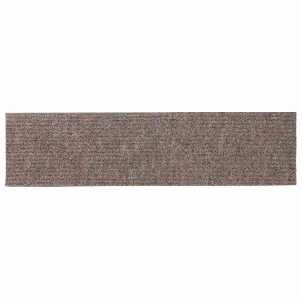 vidaXL Stair Mat | Set of 15 | Cream 5