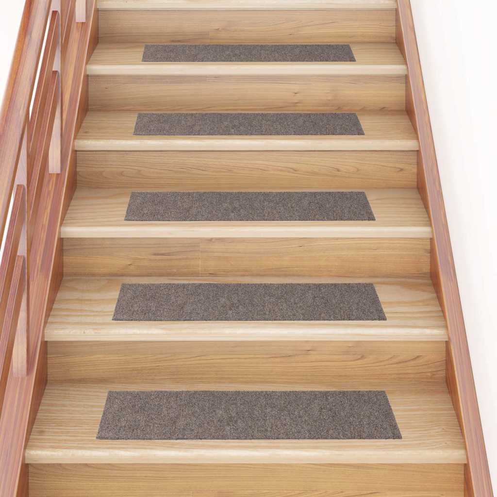 vidaXL Stair Mat | Set of 15 | Cream 1