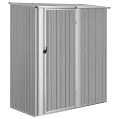 Garden Shed 180.5x97x209.5 cm Galvanised Steel Grey