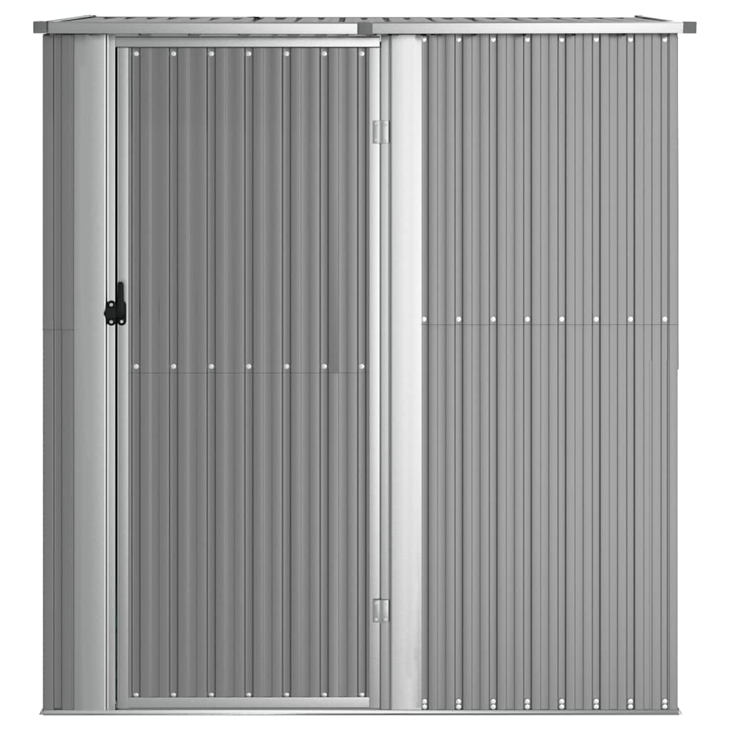 Garden Shed 180.5x97x209.5 cm Galvanised Steel Grey
