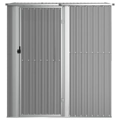 Garden Shed 180.5x97x209.5 cm Galvanised Steel Grey