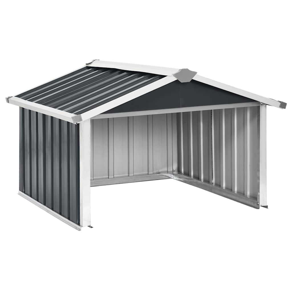 vidaXL Garden Shed | Anthracite | Galvanised steel | Medium | Durable 2