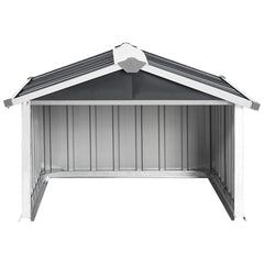 vidaXL Garden Shed | Anthracite | Galvanised steel | Medium | Durable 3