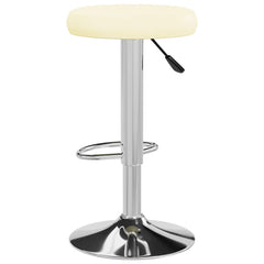 vidaXL Bar Stools 2 pcs Cream Faux Leather 5