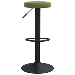 Bar Stools 2 pcs Velvet light green
