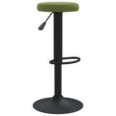 Bar Stools 2 pcs Velvet light green