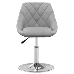 vidaXL Swivel Dining Chairs 2 pcs Light Grey Velvet 4