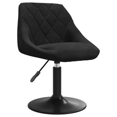 vidaXL Swivel Dining Chairs 2 pcs Black Velvet 3