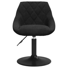 vidaXL Swivel Dining Chairs 2 pcs Black Velvet 4