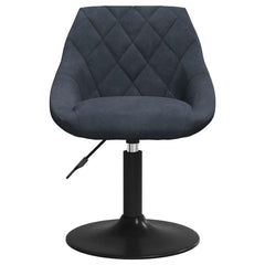 vidaXL Swivel Dining Chairs 2 pcs Dark Grey Velvet 4