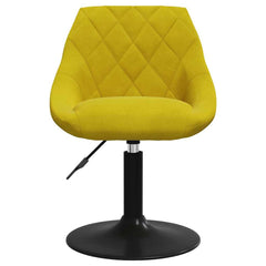 vidaXL Swivel Dining Chairs 2 pcs Mustard Yellow Velvet 4
