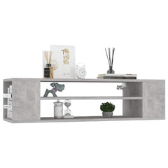 vidaXL TV Cabinet | Concrete Grey | Engineered Wood | Medium | TV Cabinet 3