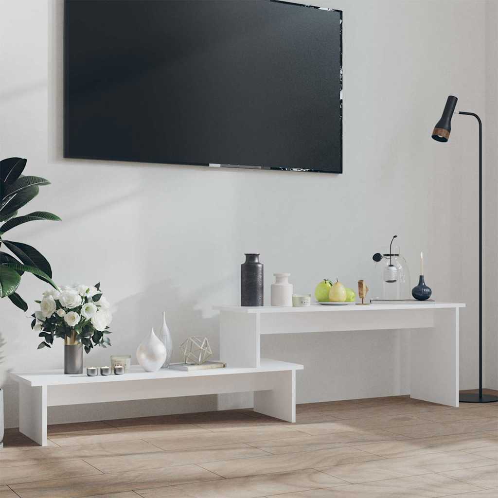 vidaXL Tv Cabinet | White | Engineered wood | Adjustable Length 1