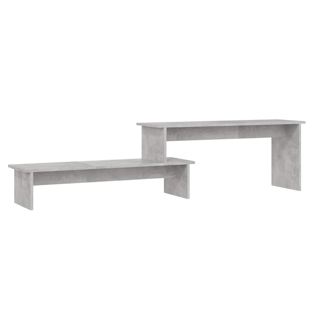 vidaXL TV Cabinet | Concrete grey | Engineered wood | Adjustable Length 2