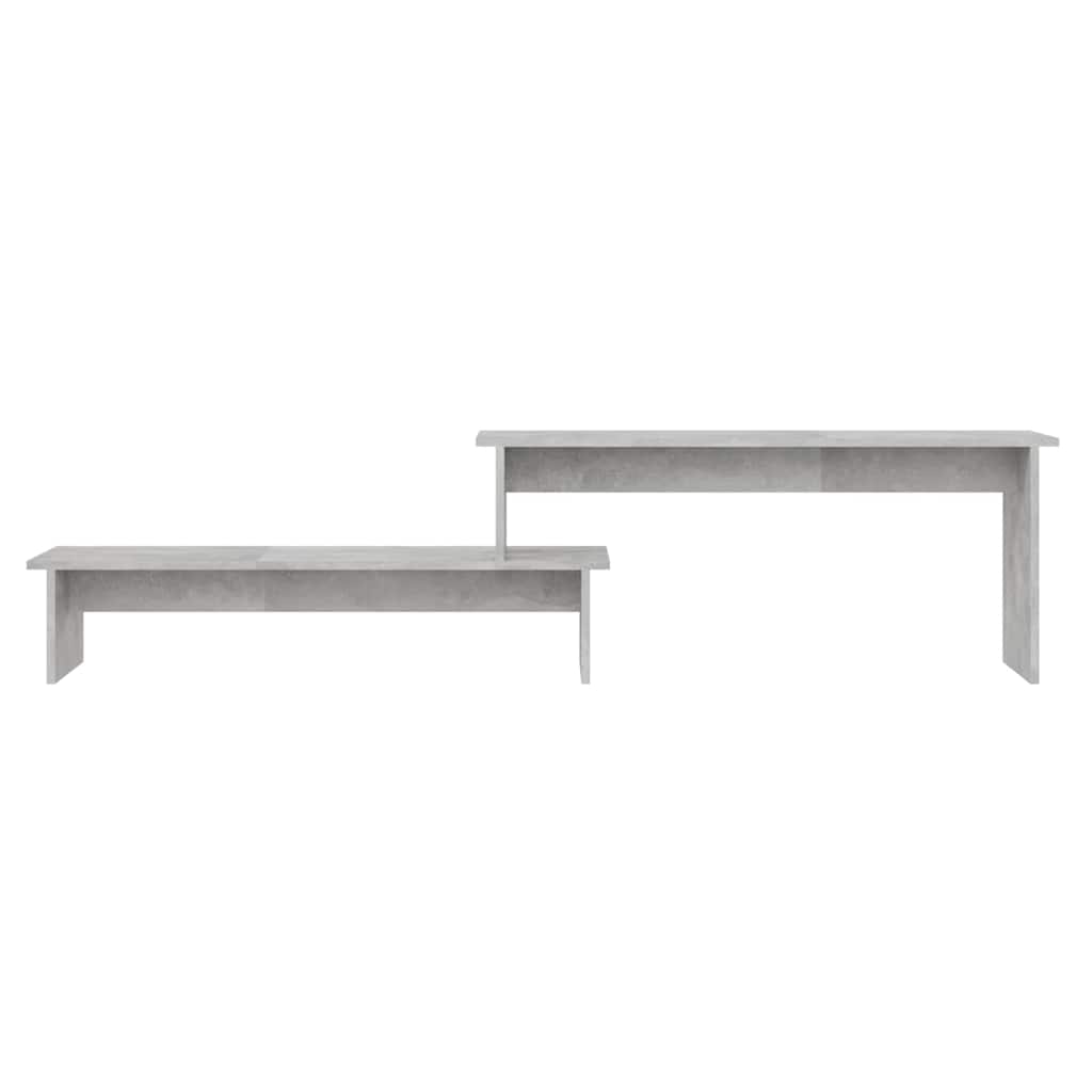 vidaXL TV Cabinet | Concrete grey | Engineered wood | Adjustable Length 4
