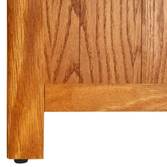 4-Tier Bookcase Solid Oak Wood 45 cm 140 cm 22 cm