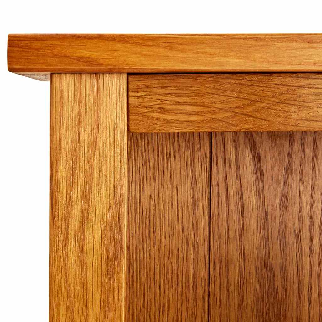 4-Tier Bookcase Solid Oak Wood 45 cm 140 cm 22 cm