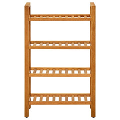 vidaXL Shoe Rack | Natural Oak | Solid Oak Wood | Compact | Shoe Rack 2