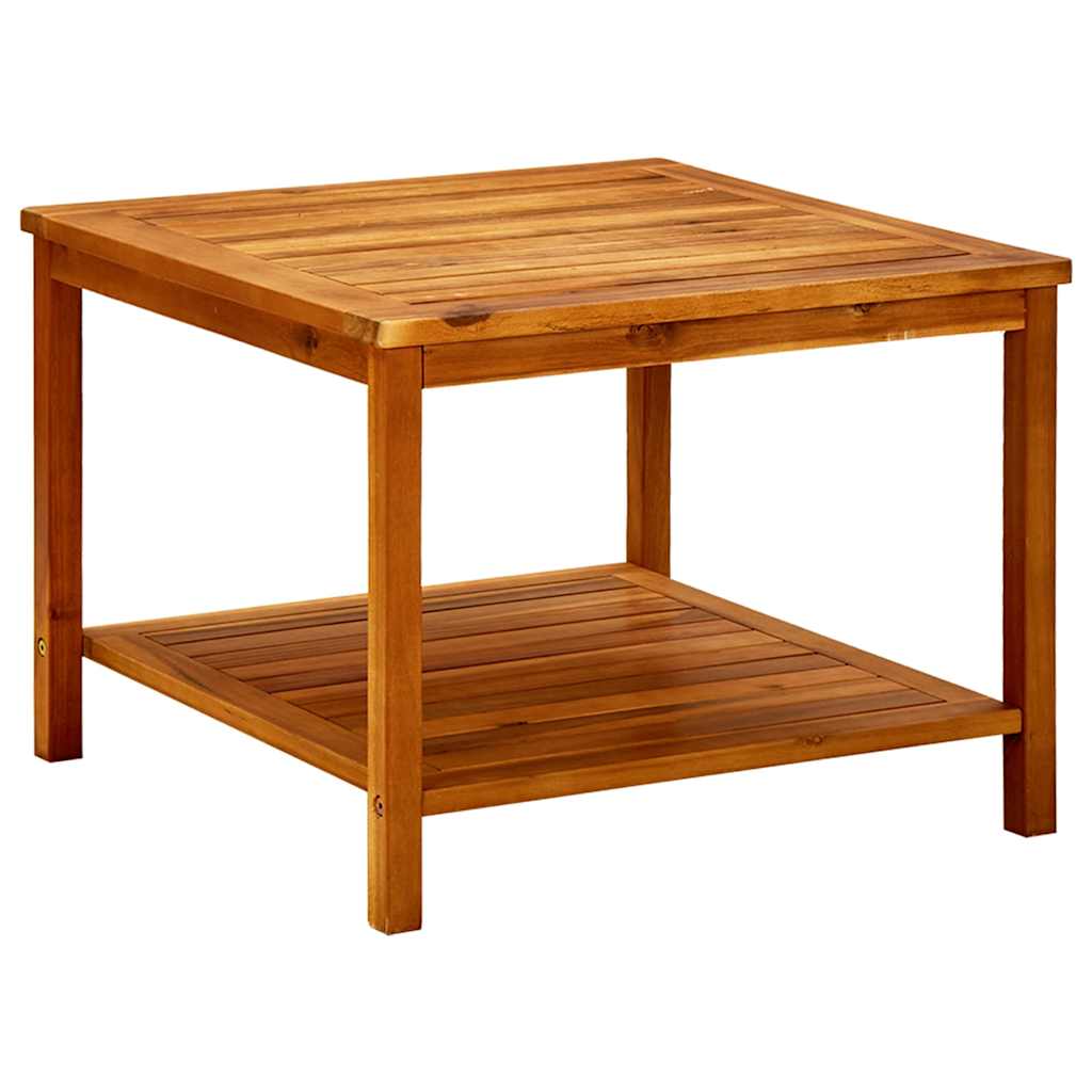 vidaXL Side Table Oil Natural Solid Acacia Wood