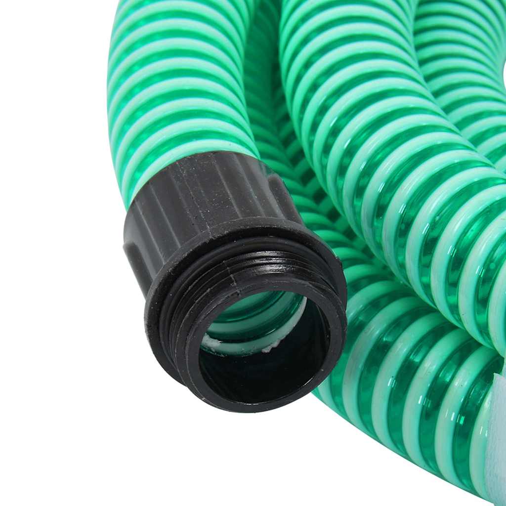 vidaXL Suction Hose | Green | PVC, Brass | Standard | Durable | Garden Hose 3
