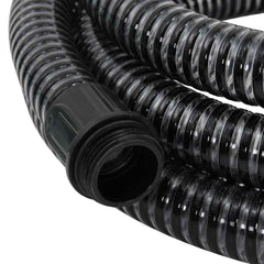 vidaXL Suction Hose with Brass Connectors Black 1.1" 4 m PVC 4